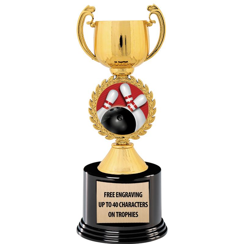 8.75" CHAPLET CUP GLD W/ RND B
