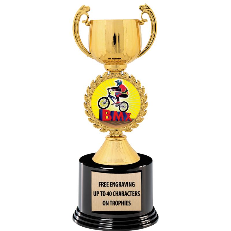 8.75" CHAPLET CUP GLD W/ RND B