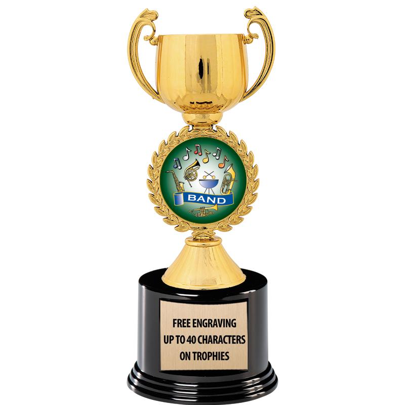 8.75" CHAPLET CUP GLD W/ RND B