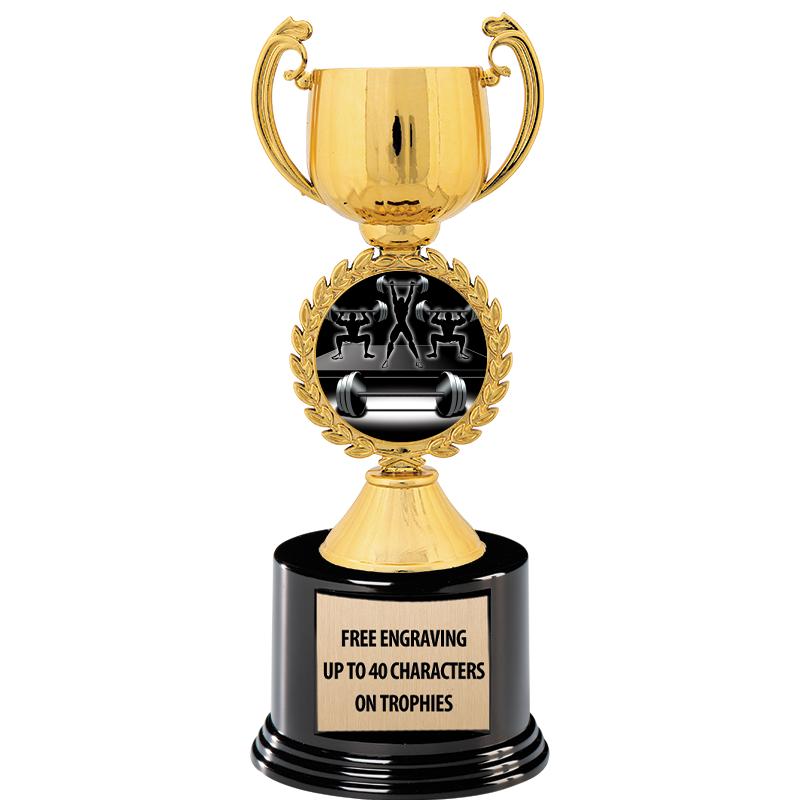 8.75" CHAPLET CUP GLD W/ RND B