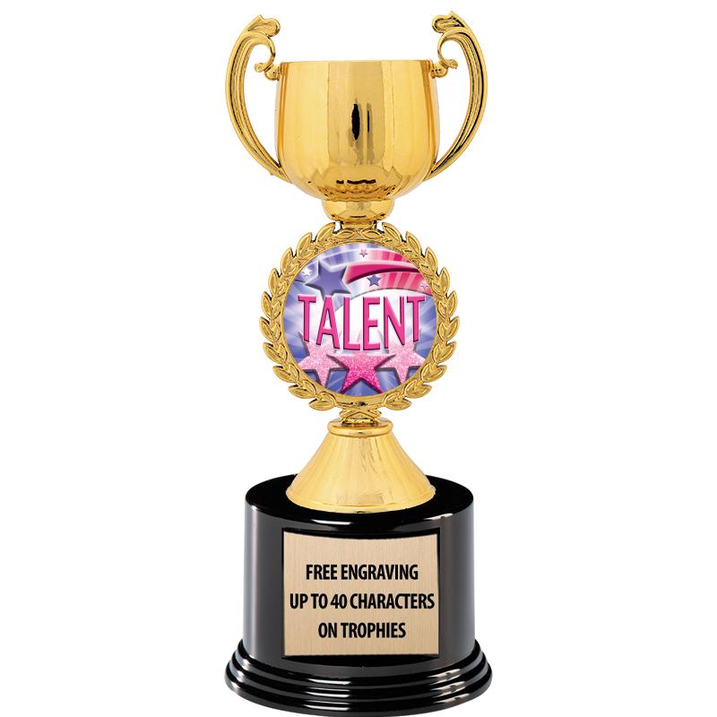 8.75" CHAPLET CUP GLD W/ RND B