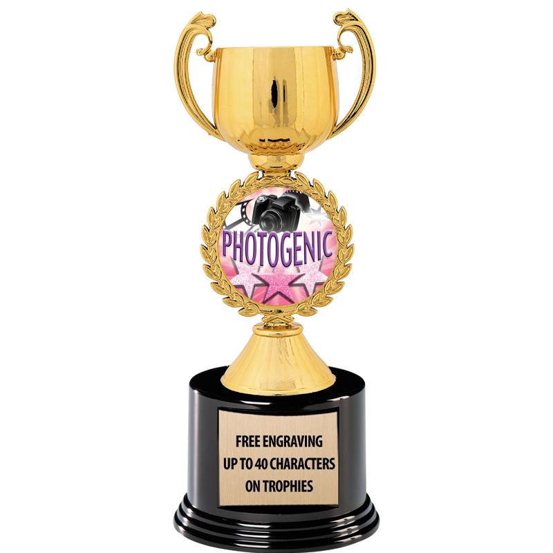 8.75" CHAPLET CUP GLD W/ RND B