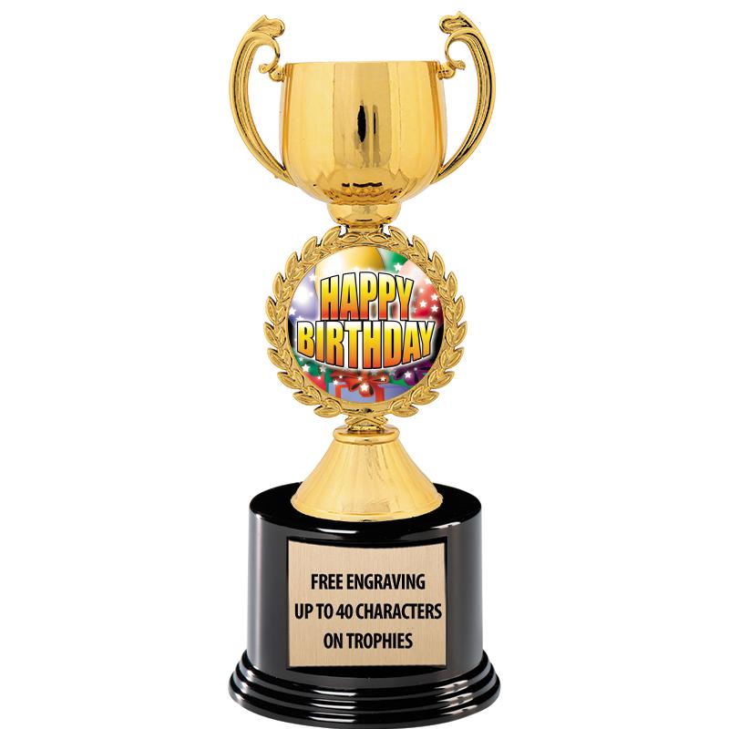 8.75" CHAPLET CUP GLD W/ RND B