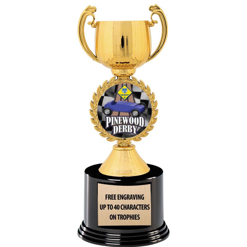 8.75" CHAPLET CUP GLD W/ RND B