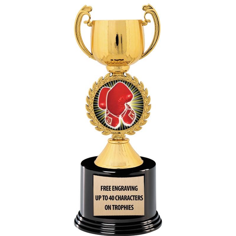 8.75" CHAPLET CUP GLD W/ RND B