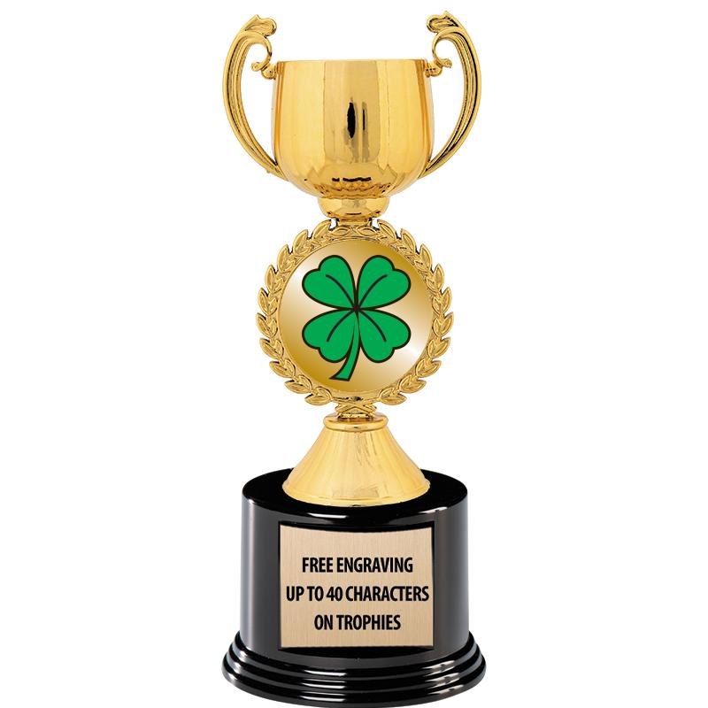 8.75" CHAPLET CUP GLD W/ RND B