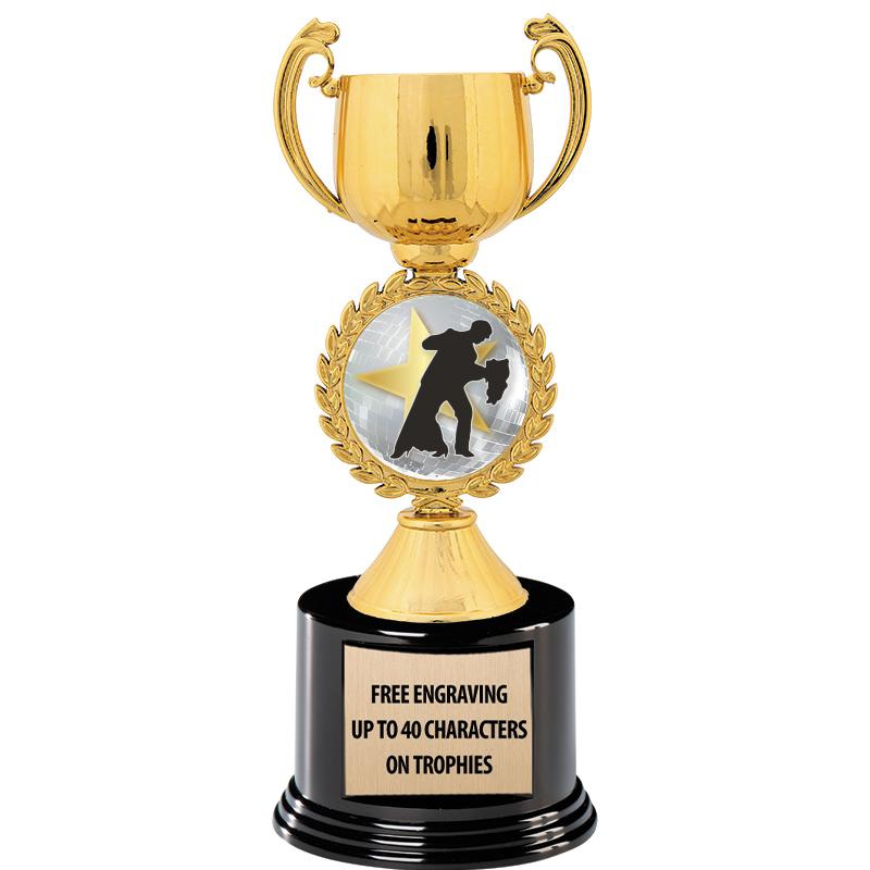 8.75" CHAPLET CUP GLD W/ RND B