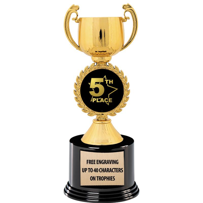 8.75" CHAPLET CUP GLD W/ RND B