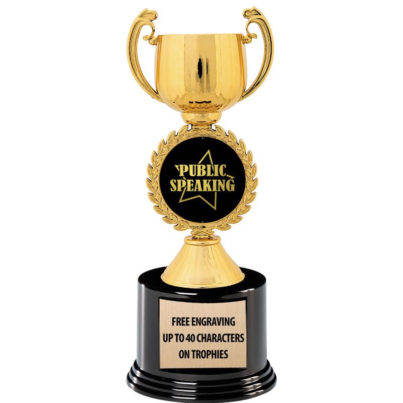 8.75" CHAPLET CUP GLD W/ RND B