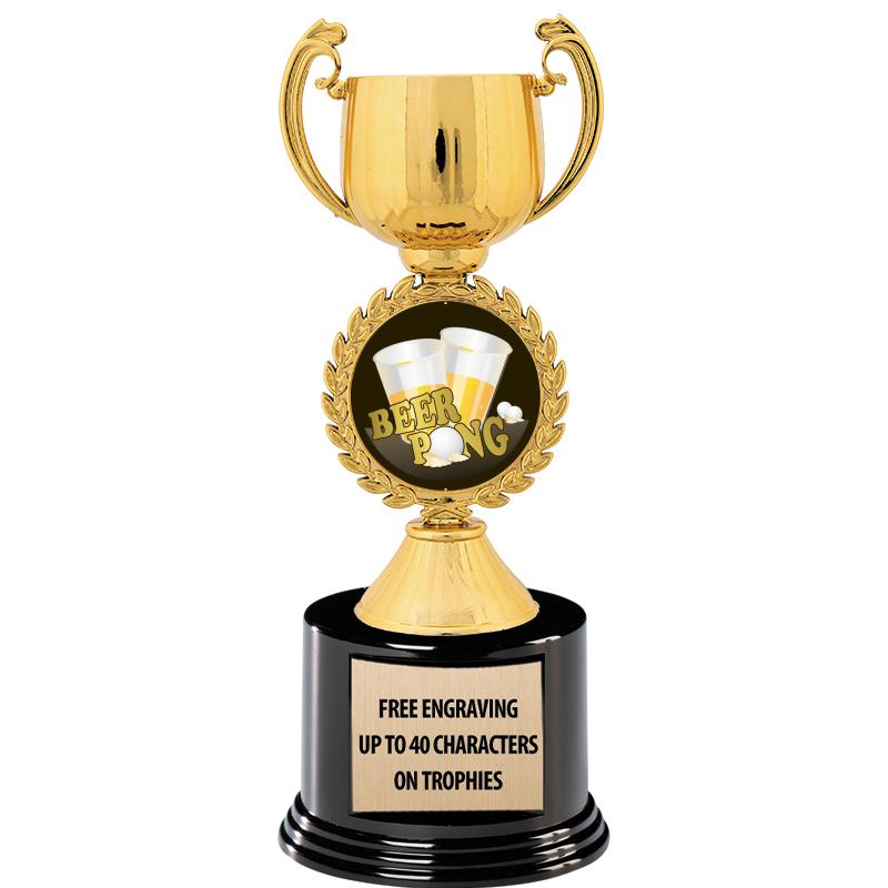 8.75" CHAPLET CUP GLD W/ RND B