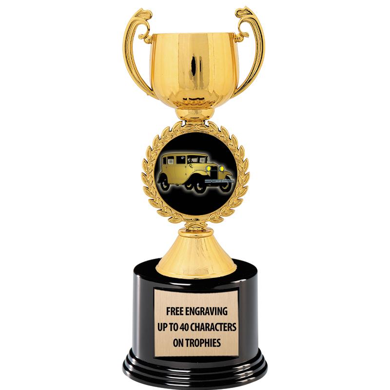 8.75" CHAPLET CUP GLD W/ RND B
