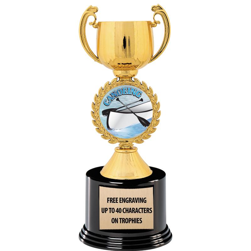 8.75" CHAPLET CUP GLD W/ RND B