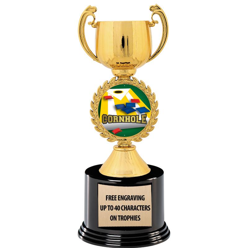 8.75" CHAPLET CUP GLD W/ RND B