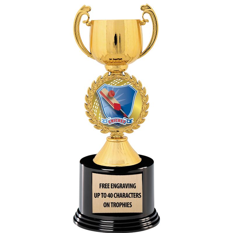 8.75" CHAPLET CUP GLD W/ RND B