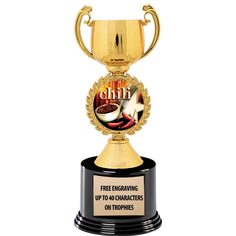 8.75" CHAPLET CUP GLD W/ RND B