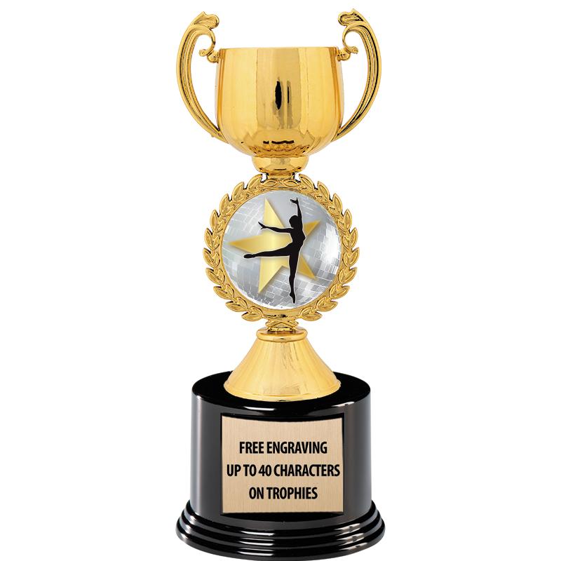 8.75" CHAPLET CUP GLD W/ RND B