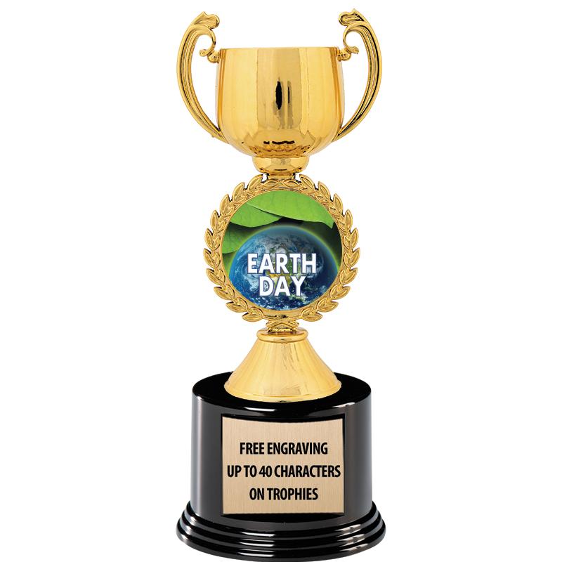 8.75" CHAPLET CUP GLD W/ RND B