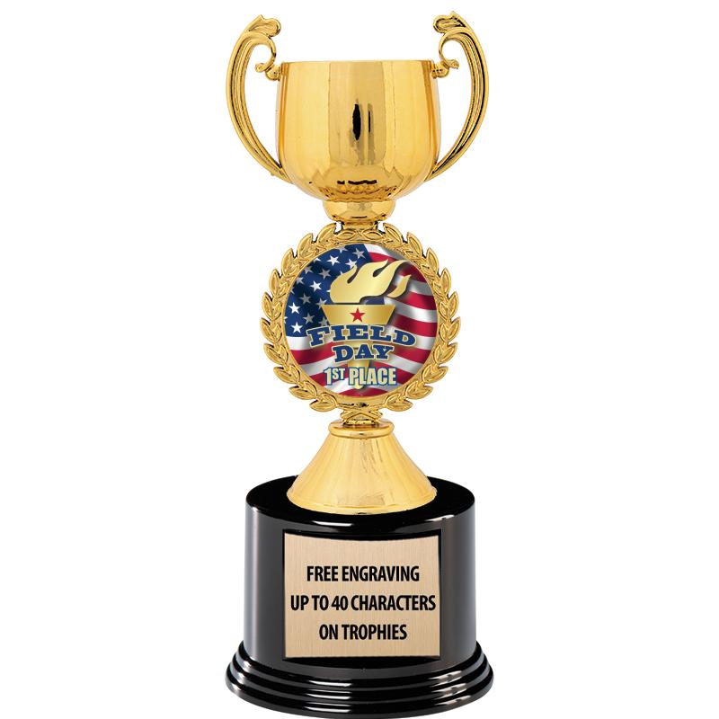 8.75" CHAPLET CUP GLD W/ RND B