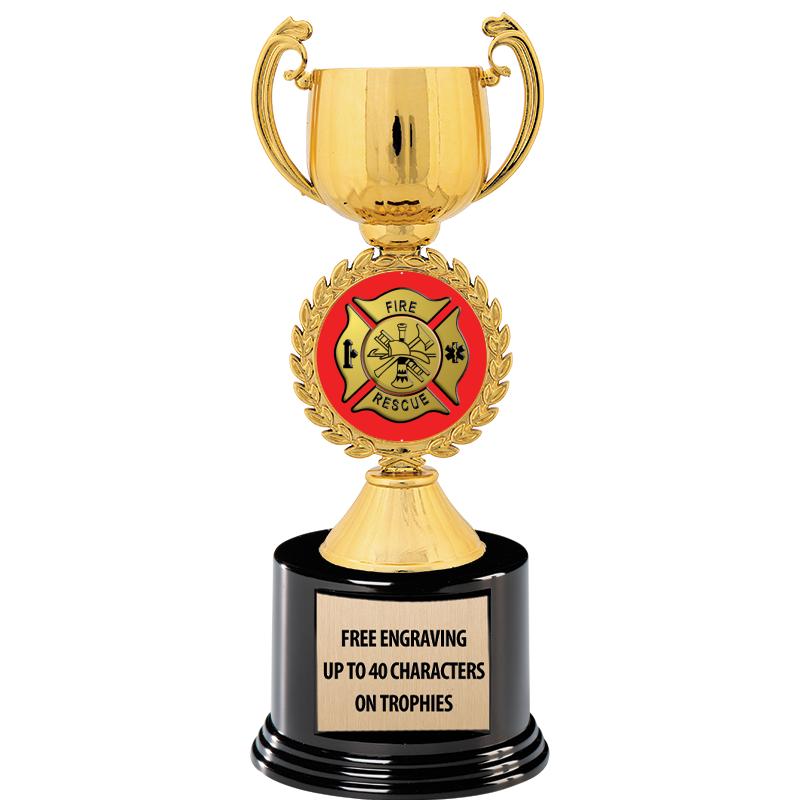 8.75" CHAPLET CUP GLD W/ RND B