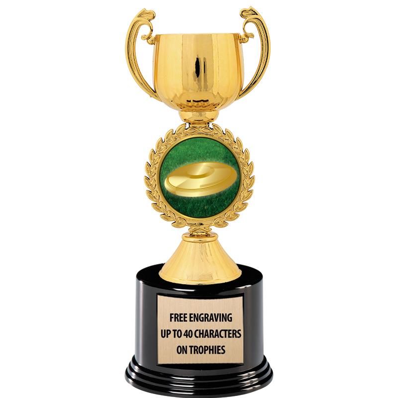 8.75" CHAPLET CUP GLD W/ RND B