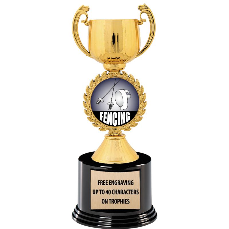 8.75" CHAPLET CUP GLD W/ RND B