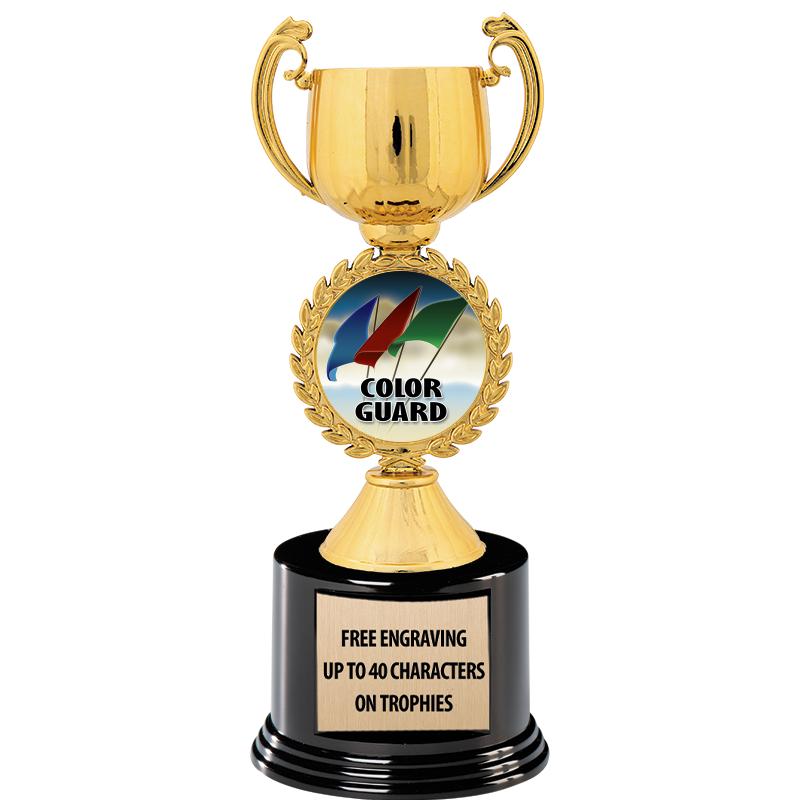 8.75" CHAPLET CUP GLD W/ RND B