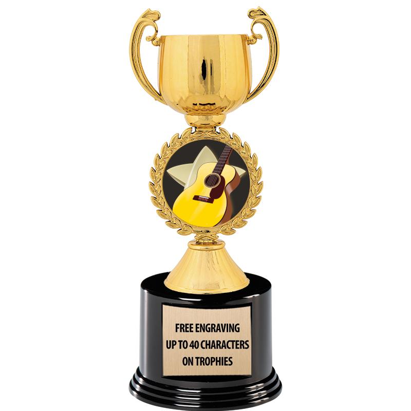 8.75" CHAPLET CUP GLD W/ RND B