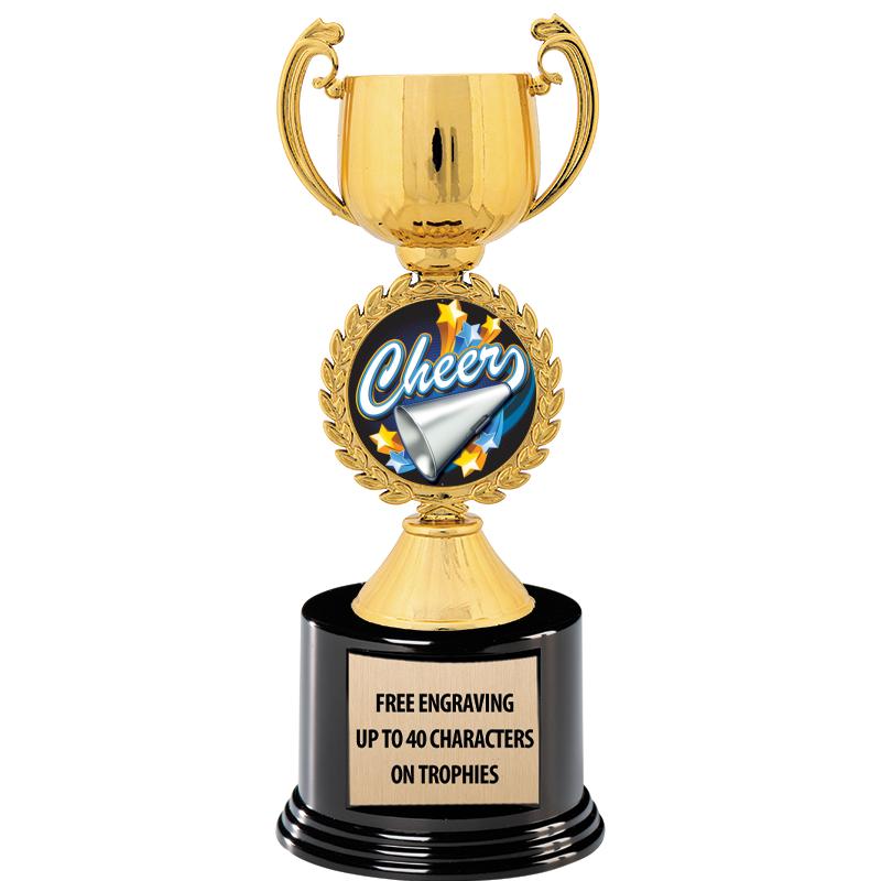 8.75" CHAPLET CUP GLD W/ RND B