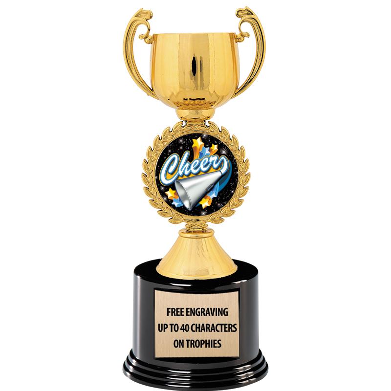 8.75" CHAPLET CUP GLD W/ RND B