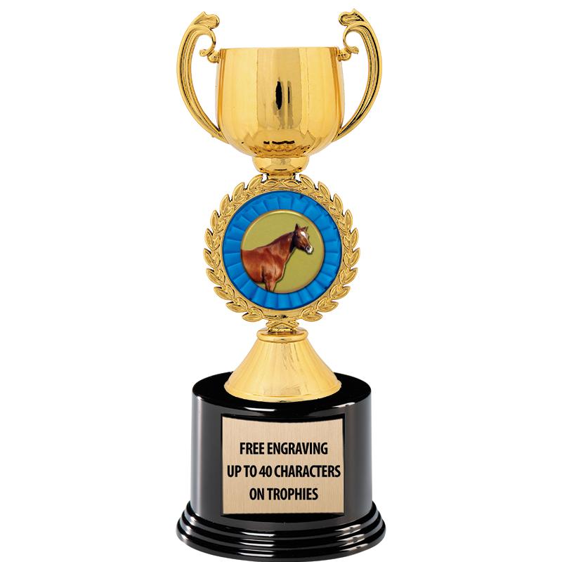 8.75" CHAPLET CUP GLD W/ RND B