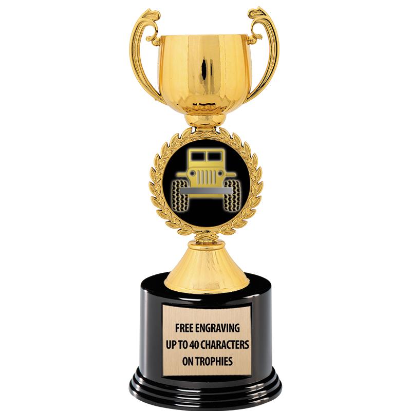 8.75" CHAPLET CUP GLD W/ RND B