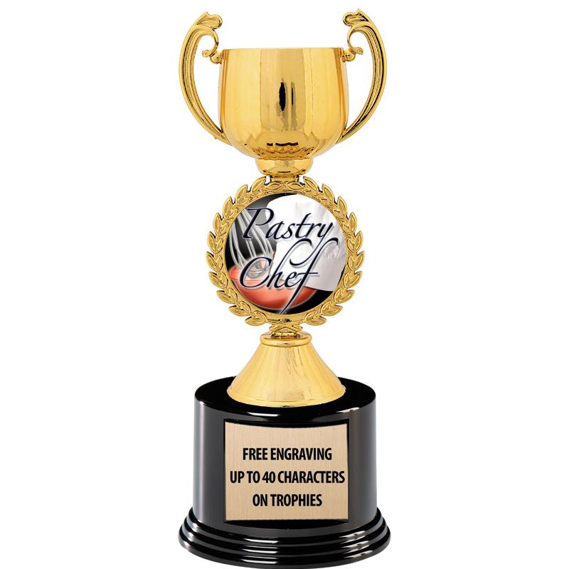 8.75" CHAPLET CUP GLD W/ RND B