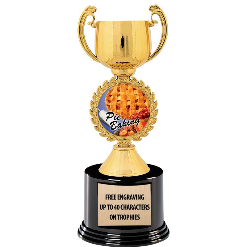 8.75" CHAPLET CUP GLD W/ RND B