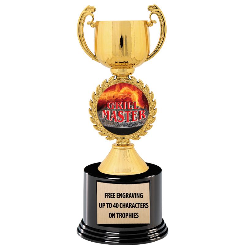 8.75" CHAPLET CUP GLD W/ RND B