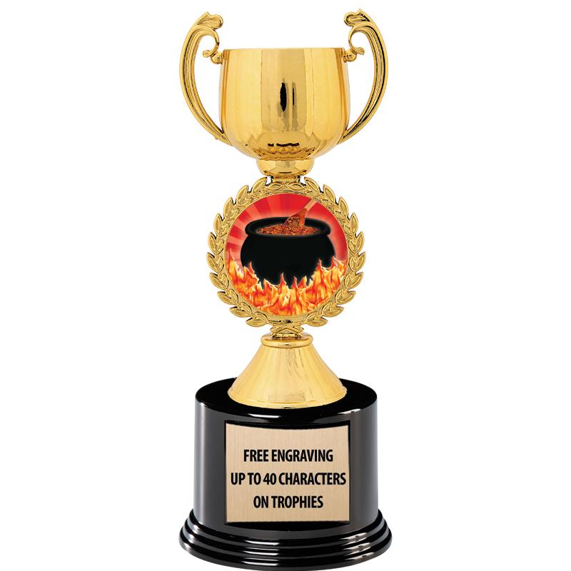 8.75" CHAPLET CUP GLD W/ RND B