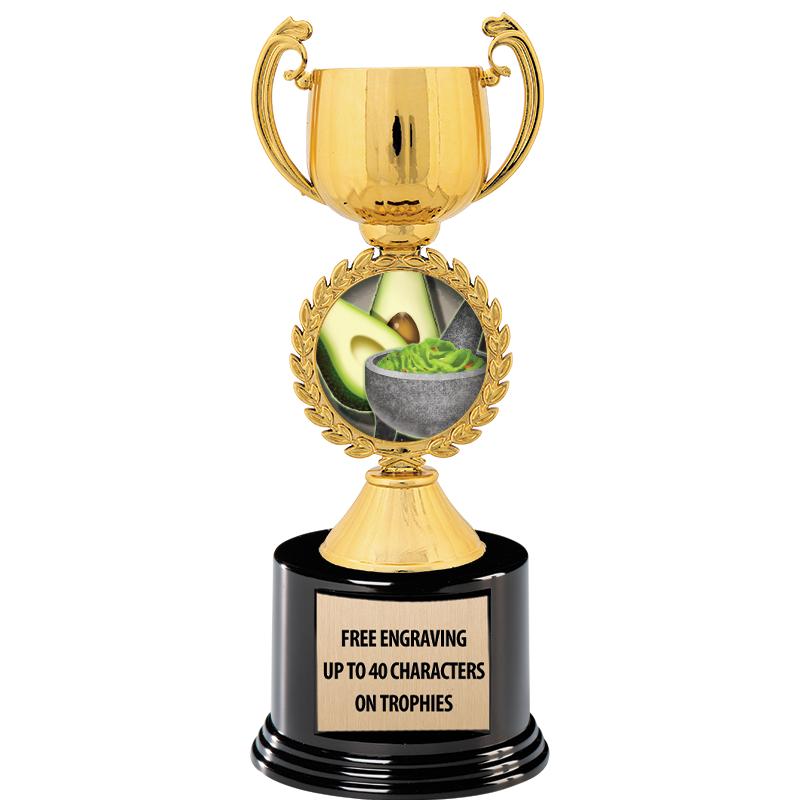 8.75" CHAPLET CUP GLD W/ RND B