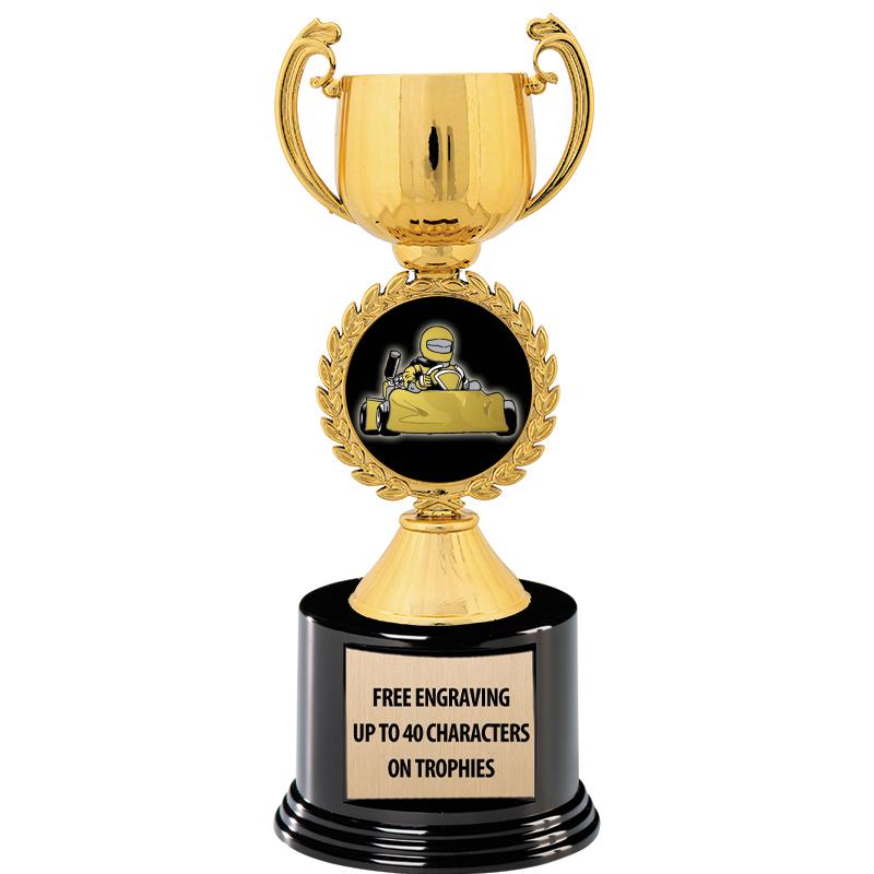 8.75" CHAPLET CUP GLD W/ RND B