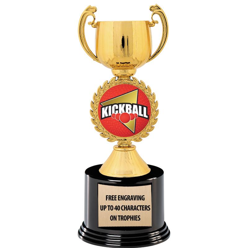 8.75" CHAPLET CUP GLD W/ RND B