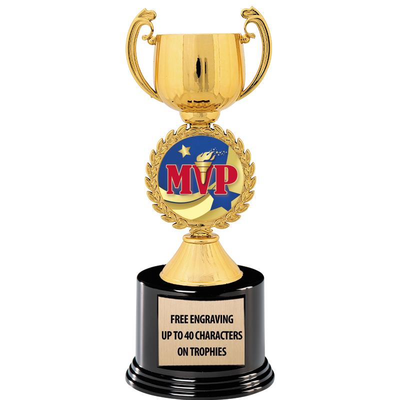 8.75" CHAPLET CUP GLD W/ RND B