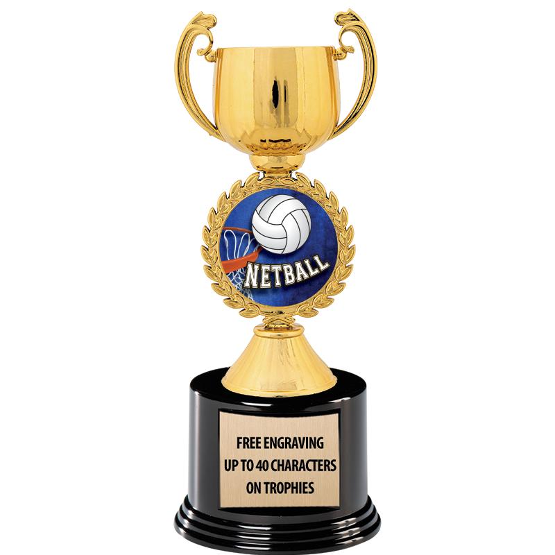 8.75" CHAPLET CUP GLD W/ RND B