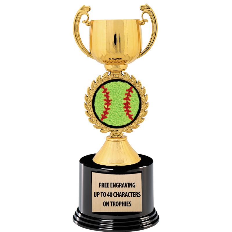 8.75" CHAPLET CUP GLD W/ RND B