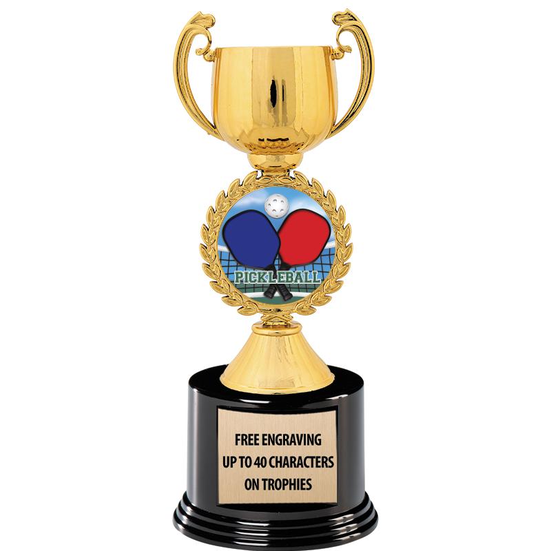 8.75" CHAPLET CUP GLD W/ RND B