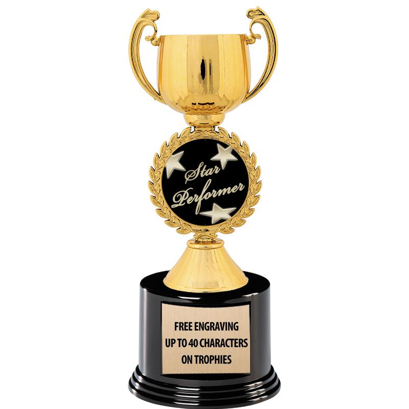 8.75" CHAPLET CUP GLD W/ RND B