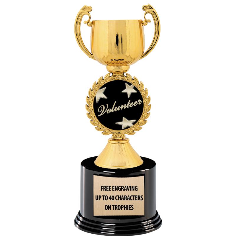 8.75" CHAPLET CUP GLD W/ RND B