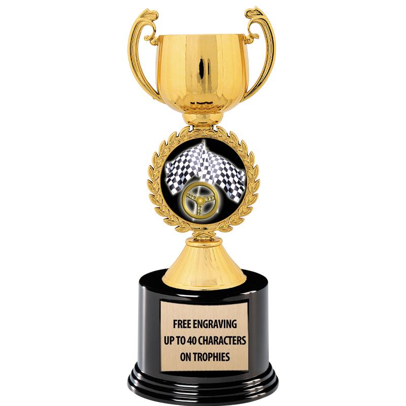 8.75" CHAPLET CUP GLD W/ RND B