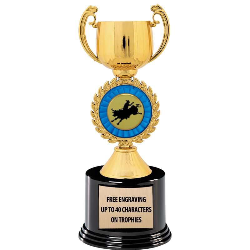 8.75" CHAPLET CUP GLD W/ RND B