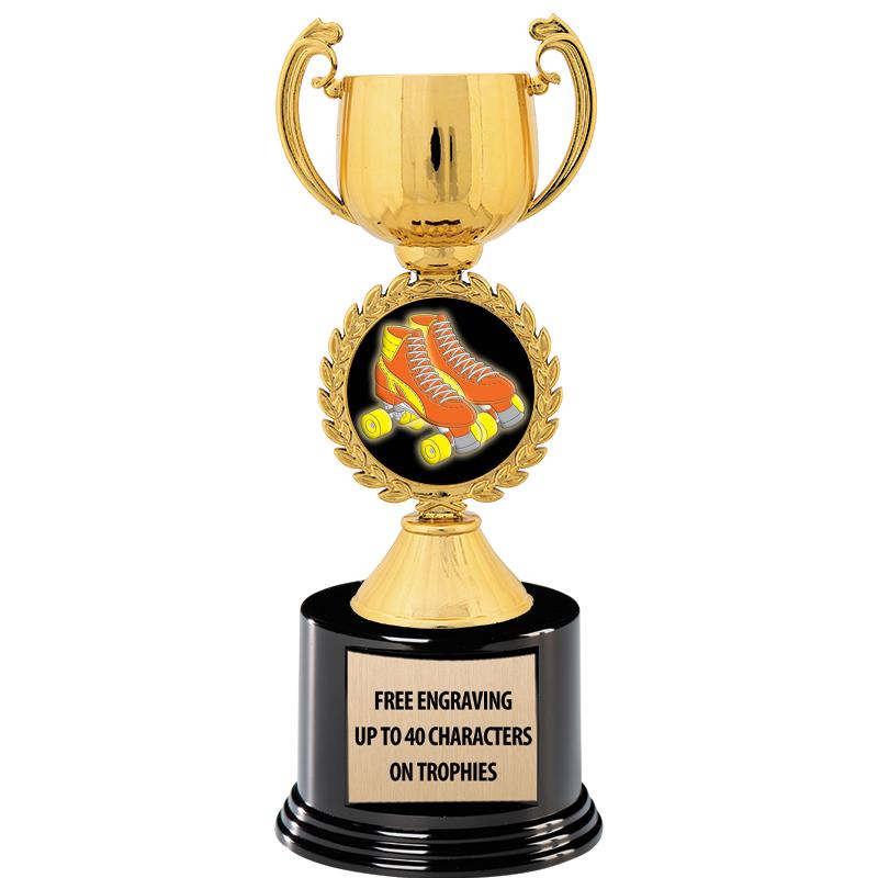 8.75" CHAPLET CUP GLD W/ RND B