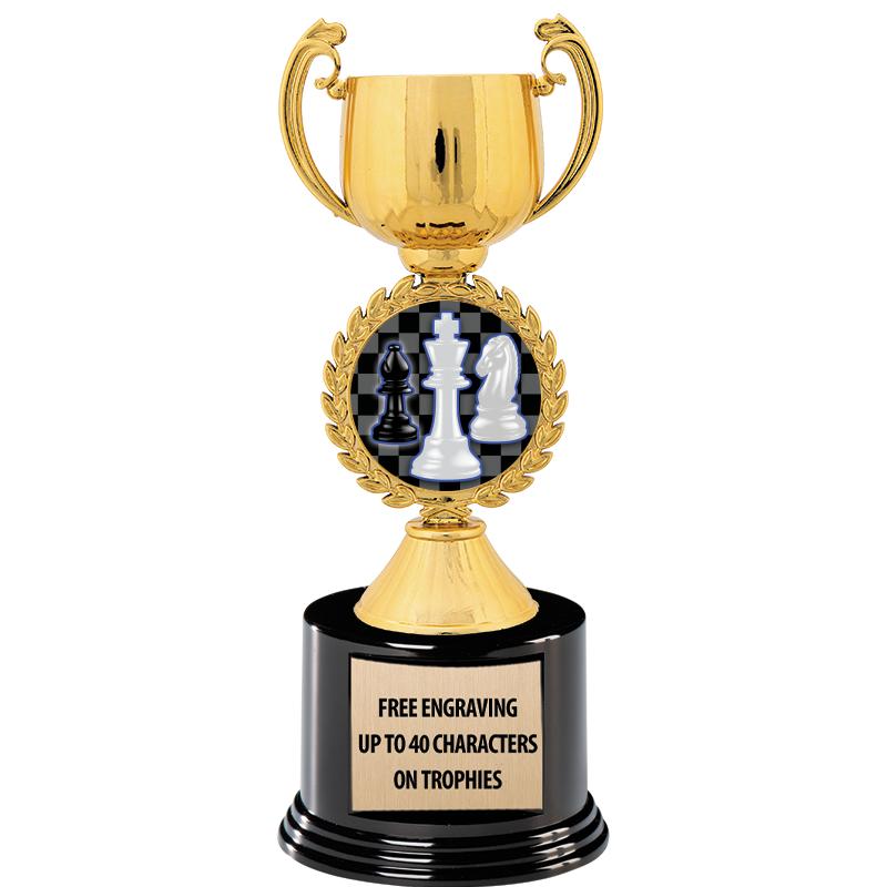 8.75" CHAPLET CUP GLD W/ RND B