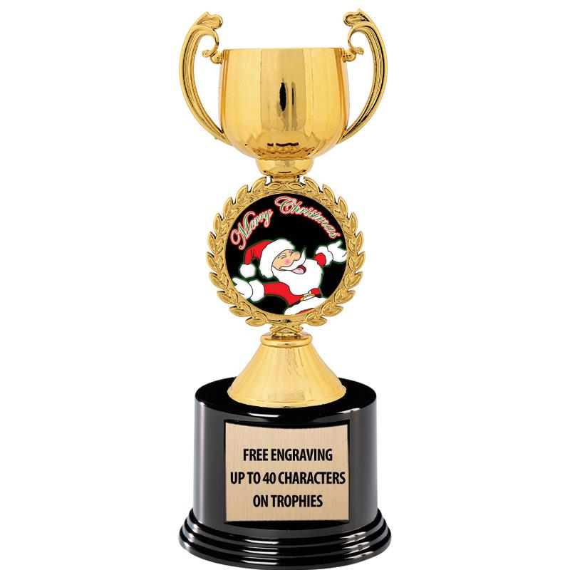 8.75" CHAPLET CUP GLD W/ RND B