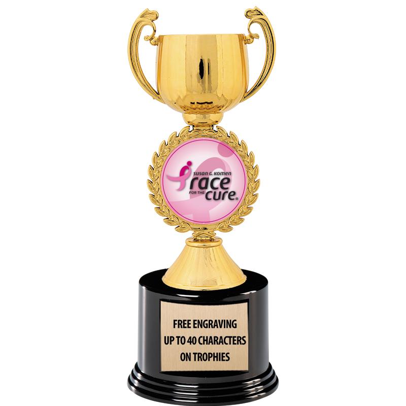 8.75" CHAPLET CUP GLD W/ RND B